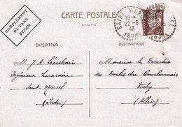 France Entiers Postaux - Type Pétain Complément De Taxe Perçu - Carte Postale - Standard Postcards & Stamped On Demand (before 1995)