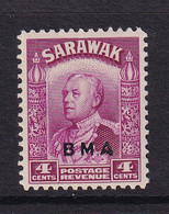 Sarawak: 1945   Charles Vyner Brooke 'B.M.A.' OVPT   SG129    4c    MH - Sarawak (...-1963)