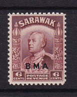 Sarawak: 1945   Charles Vyner Brooke 'B.M.A.' OVPT   SG131    6c    MH - Sarawak (...-1963)