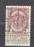 Préo - Voorafgestempelde Zegels 1373B - Averbode 1909 Timbre N°82 - Roulettes 1894-99