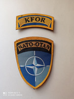 NATO/OTAN -KFOR MULTINATIONAL FORCES IN KOSSOVO - Ecussons Tissu