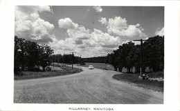 Canada, KILLARNEY, Manitoba, Street Scene (1950s) RPPC Postcard - Andere & Zonder Classificatie