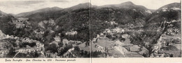 BADIA PRATAGLIA - CARTOLINA FORMATO DOPPIO MISURA 30X10,5 CM. SPEDITA ANNI 40 - PANORAMA GENERALE - Arezzo