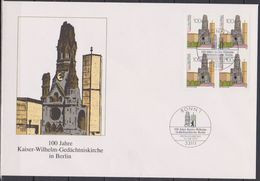 Bund FDC 1995 Nr.1812 100 Jahre Kaiser Wilhelm Gedächtniskirche  Berlin ( Dg 157 ) Günstige Versandkosten - 1991-2000