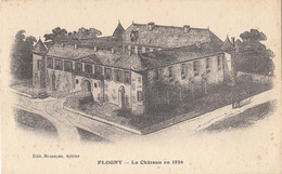 Flogny 89 -  Château En 1826 - Editeur Besançon épicier - Flogny La Chapelle