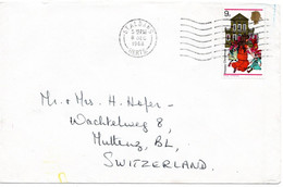 62813 - Grossbritannien - 1968 - 9d Weihnachten EF A Bf ST.ALBANS -> Schweiz - Cartas & Documentos