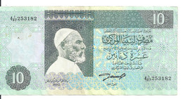 LIBYE 10 DINARS ND1991 VF P 61 A - Libye