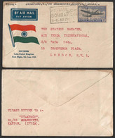 India 1948 First Flight Cover, Station Manager, Air India International ,Bombay To London, UK (**) Inde Indien VERY RARE - Lettres & Documents