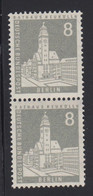 Berlin 143 Wv Senkrechtes Paar Mit Spitzem Ausgleichszahn  8 Pf Postfrisch - Roller Precancels