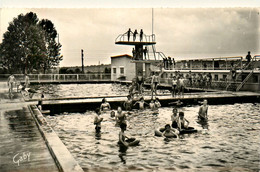 Châteaubriant * Vue Sur La Piscine * Plongeoir * Baigneurs - Châteaubriant