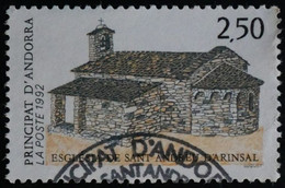 ANDORRE FR 1992 N°415 OBLITERE - 2.50F EGLISE SANT ANDREU D'ARINSAL - USED - Gebraucht