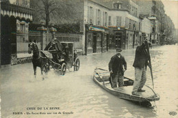 Paris * 15ème * Un Fiacre Dans Une Rue De Grenelle * Crue De La Seine * Inondation Catastrophe - Distretto: 15