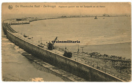 De Vlaamsche Kust - Zeebrugge - Algemeen Zicht Van Het Zeehoofd En De Haven - 1918 Naar Ledeberg Gent - Zeebrugge