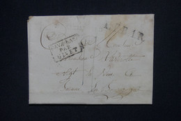 FRANCE - Cachet D'entrée Par Pays Bas Givet Sur Lettre En 1827 Pour Beaune  - L 136129 - Marques D'entrées