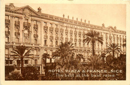 Nice * Hôtel PLAZA Et FRANCE * Le Bâtiment * The Best At The Best Rates - Cafés, Hôtels, Restaurants