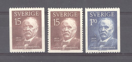 Suéde  :  Yv  444-45  **  Avec 444a - Unused Stamps