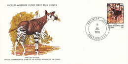 Congo Brazzaville FDC 11-7-1978 WWF Cover With The PANDA On The Stamp And Nice Cachet - Lettres & Documents