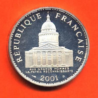 MONNAIE DE 100 FRANCS ARGENT 2001 BELLE EPREUVE " PANTHEON " RARE 35 000 EX - VOIR 2 SCANS - 100 Francs