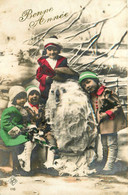 Bonhomme De Neige ( Snowman ) * Carte Photo * Noel Enfants NOËL - Sonstige & Ohne Zuordnung