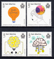 2016 San Marino Artificial Intelligence Computers Robots Technology Complete Set Of 4 MNH @BELOW FACE VALUE - Nuevos