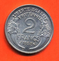 MONNAIE DE 2 FRANCS 1958 " MORLON ALUMINIUM " QUALITE - VOIR 2 SCANS - 2 Francs