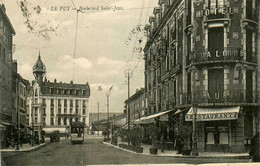 Le Puy * Le Boulevard St Jean * Restaurant Hôtel De La Loire - Le Puy En Velay