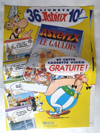 Dépliant Collection LIVRETS ASTERIX ET L'HISTOIRE DE FRANCE 1997 - Objets Publicitaires