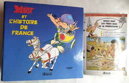 CLASSEUR ET 36 LIVRETS ASTERIX ET L'HISTOIRE DE FRANCE 1997 - Objets Publicitaires