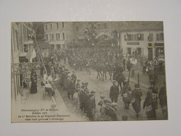 TERRITOIRE DE BELFORT-GIROMAGNY-OCTOBRE 1913- LE 1ER BATAILLON DU 42 E REGIMENT D'INFANTERIEVIENT TENIR GARNISON ANIMEE - Giromagny