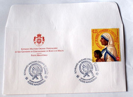 SMOM 2022, SANTA MADRE TERESA DI CALCUTTA, 25 ANNI DALLA MORTE  FDC - Sovrano Militare Ordine Di Malta