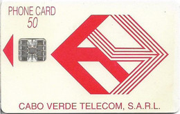 Cabo Verde - Cabo Verde Telecom - Red Logo (Cn. C5A153740 Red) 09.1995, SC7, 50U, Used - Cabo Verde