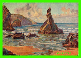 NEWQUAY, UK - QUEEN BESS ROCK, BEDRUTHAN STEPS - JOHN A. PARK - THE STAR PROCESS ENGRAVING CO LTD - - Newquay