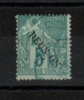 Réunion  - Surchargé  REUNON (1891) - 5c Vert N°20 - Oblitérés