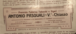 Chiasso Fabbrica Tabacchi Pasquali Antonio - Chiasso