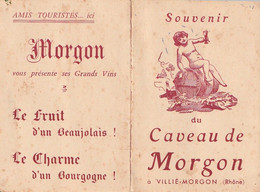 VILLIE-MORGON. - Souvenir Du CAVEAU De MORGON. Document Humoristique - Villie Morgon