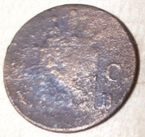 PAYS-BAS BRUXELLES GUILLAUME PREMIER WILLEM I 1/2 CENT 1827 B ! USEE MAIS RARE, FRAPPE MON. COTES : 60€-150€-400€-850€ ! - 1815-1840: Willem I