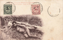 CPA NOUVELLE CALEDONIE - Femme Canaque - Tribu De Paita - Femme Nue Allongée Sur Le Sol - Neukaledonien