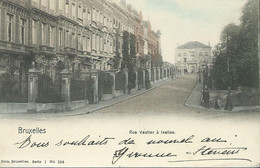 Bruxelles Rue Vautier à Ixelles Nels Série 1 N°254 Carte Précurseur Dos Non Divisé 1902 - Ixelles - Elsene