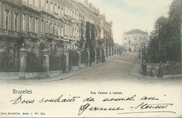 Bruxelles Rue Vautier à Ixelles Nels Série 1 N°254 Carte Précurseur Dos Non Divisé 1902 - Elsene - Ixelles