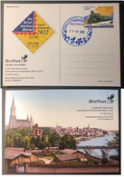 Finland 2022 Postal Transport History Railway Stationary Card International Exhibition In Ulm Germany Beepost FDC - Poste