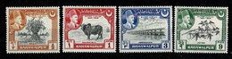 India - Bahawalpur 1949 Yv 18/21**, Mi 22/25**, SG 39/42** MNH ( 2 Scans) - Bahawalpur