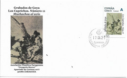 SPAIN. COVER GOYA ENGRAVINGS. LOS CAPRICHOS. 11 - Lettres & Documents