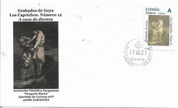 SPAIN. COVER GOYA ENGRAVINGS. LOS CAPRICHOS. 12 - Lettres & Documents