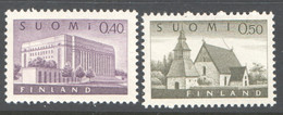 1963  Parlement 0,40m, Eglise 0,50m  MiNr 562, 564  Sc 406-7  ** MNH - Ungebraucht