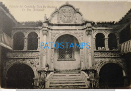 198041 BOLIVIA LA PAZ PALACIO DEL CONDADO DIEZ DE MEDINA POSTAL POSTCARD - Bolivie