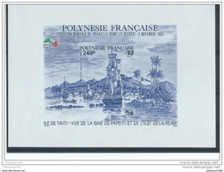 POLYNESIE 1985 - YT BF N° 11 NEUF SANS CHARNIERE ** (MNH) GOMME D'ORIGINE LUXE NON DENTELE RARE - Imperforates, Proofs & Errors