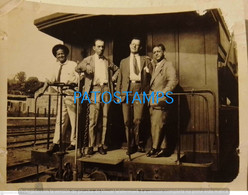198076 COSTA RICA SIGUIRRES MAN'S TRAIN TREN YEAR 1925 11 X 8.5 CM PHOTO NO POSTAL POSTCARD - Costa Rica