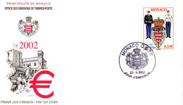 " 100 ANS DE LA SURETE PUBLIQUE " Sur Enveloppe 1er Jour De MONACO De 2002 N° YT 2345 Parfait état FDC - Policia – Guardia Civil