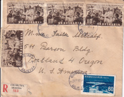 BULGARIA 1959 Postal Cover SILISTRA To USA PORTLAND - Brieven En Documenten