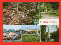 ST-POL-sur-TERNOISE - Multi-Vues - (Vieilles Voitures Renault 12- Citroên 2cv...) 1986 - - Saint Pol Sur Ternoise
